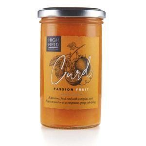A jar of Highfield Passion Fruit Curd