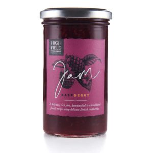 A jar of Highfield Raspberry Jam