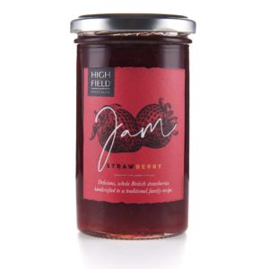 A jar of Highfield Strawberry Jam