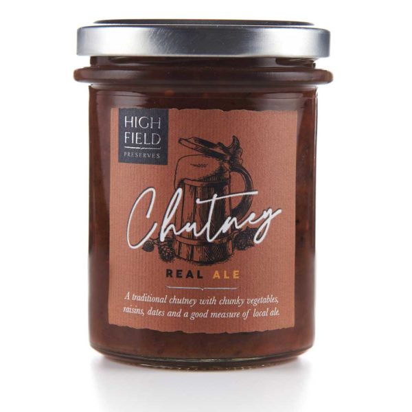 A jar of Highfield Real Ale Chutney