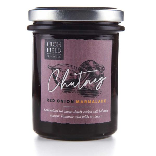 A jar of Highfield Red Onion Marmalade Chutney